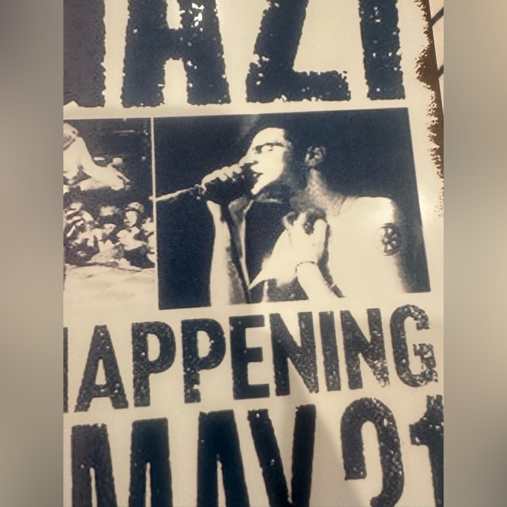 Fugazi Concert metal Poster Sign - Blue and White - Picture 8 of 13